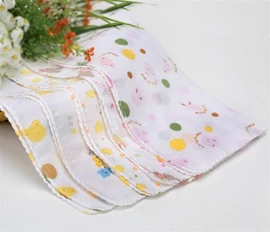 高密度雙層印花紗巾 10條裝