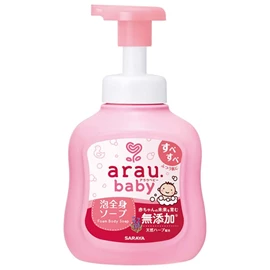 日本ARAU 雅乐宝 2合1沐浴洗发泡泡/ 泵装 450ml