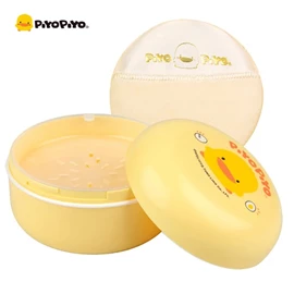 台湾黄色小鸭 双层婴儿粉盒(连粉朴)