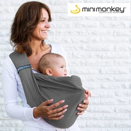 荷兰MiniMonkey Baby Sling 4合1 纯棉婴儿背带
