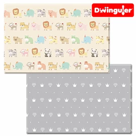 韩国Dwinguler 家居安全游戏垫-中码 190 X 140cm X 1.2cm 动物大巡游