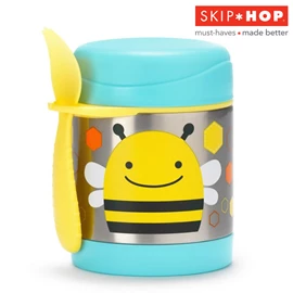美国Skip Hop 可爱动物园保温食物壶/ 蜜蜂 325ml