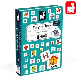 法國Janod 遊戲磁鐵書-英文字母拼字