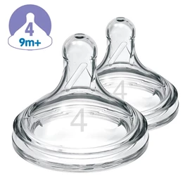 美国Dr. Brown's Options+ 仿母乳矽胶奶咀(两个装)-9M+