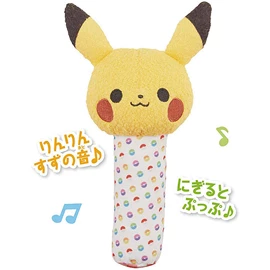 日本比卡超 嬰兒布搖鈴