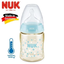 德國Nuk Premium Choice 寬口奶瓶(感溫)-PPSU 150ml 0-6個月 (顏色隨機)