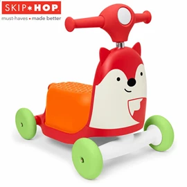 美國Skip Hop Zoo可愛動物園多階段滑行學步車-狐狸