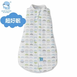 台湾KuKu Duck 超好眠三合一懒人包巾-夏日蓝带