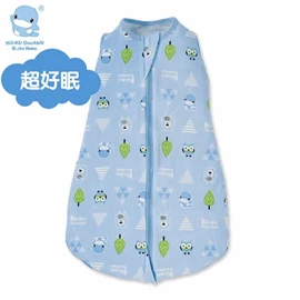 台湾KuKu Duck 超好眠三合一懒人包巾;冬景湖蓝;