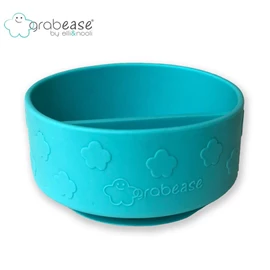 美國grabease 一體式矽膠吸盤分隔碗(兩色選)