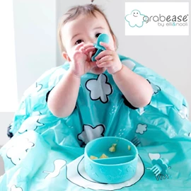 美國grabease 全覆蓋飯衣圍兜-Teal