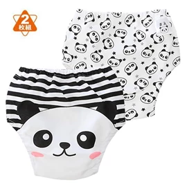 六層一體式學習褲-熊貓 2枚入
