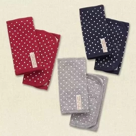 纯绵 背带咬咬巾-波点系列 两条装