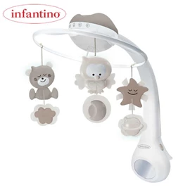 美国infantino 三合一幻灯音乐床铃(三色选)