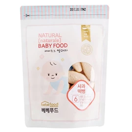 韩国bebefood 婴儿有机米饼-苹果味 20g