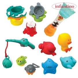 美國infantino 洗澡玩具套裝