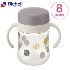日本Richell TLI 第3代 360度防漏水杯-波點 200ml