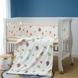 Lenny World 嬰兒床品套裝(全棉貢緞)-好友時光 9件套
