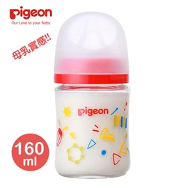 日本Pigeon 母乳實感寬口徑玻璃奶瓶-160ml 樂器