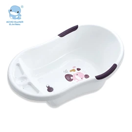 台灣KuKu Duck 成長印記嬰兒浴盆-粉紅