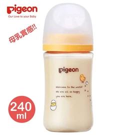 日本Pigeon 母乳實感寬口徑PPSU奶瓶-240ml 小鳥