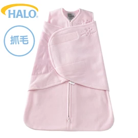 美國Halo Swaddle 二合一嬰兒包被睡袋-抓毛 3.0TOG;粉紅
