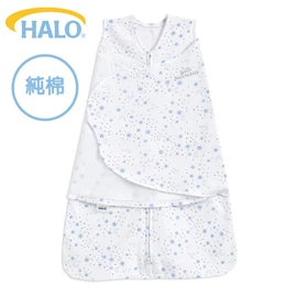 美國Halo Swaddle 二合一嬰兒包被睡袋-純棉 1.5TOG;甜睡星空藍色