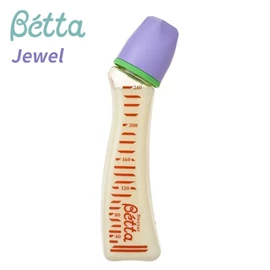 日本Betta Jewel 防脹氣奶瓶-PPSU 240ml 紫色蓋