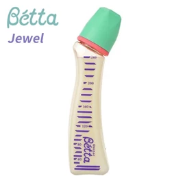 日本Betta Jewel 防脹氣奶瓶-PPSU 240ml 綠色蓋
