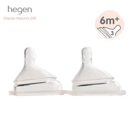 新加坡hegen 防胀气智慧奶嘴-6个月以上 快速 两个装