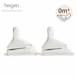 新加坡hegen 防胀气智慧奶嘴-0个月以上 超慢速 两个装