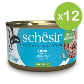 Schesir 貓罐頭/ 啫喱系列 吞拿魚飯 85g X 12罐