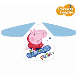 Parents League 長袖連袋防水罩衣-Peppa Pig George