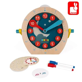 法國Janod 小小Steam系列-互動時鐘