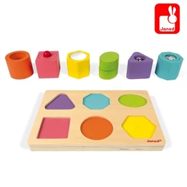 法國Janod 形狀聲音立體拼圖