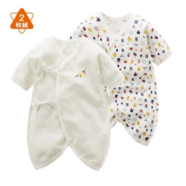 新生兒純棉蝴蝶衣-2枚入 汽球小熊