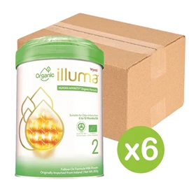 惠氏illuma Organic 有機較大嬰兒配方奶粉;2號(6-12個月) 850g X 6罐