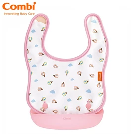 日本Combi 防油污可拆式围兜-汽球