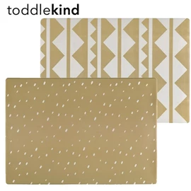Toddlekind Prettier Reversible Play Rug-Wheat