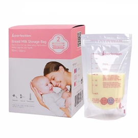 韩国Jaco Perfection Two-Way 双拉链感温母乳储奶袋-180ml 120个装
