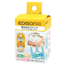 日本Edison 便利防臭微香尿片弃置袋-100枚入