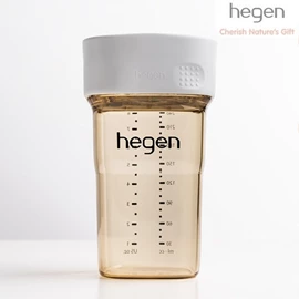 新加坡hegen PCTO™ PPSU 防漏饮水杯-240ml/8oz 白色