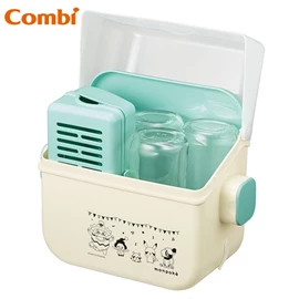 日本Combi 奶瓶微波消毒及收納盒-比卡超