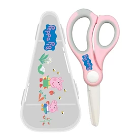 Parents League 陶瓷辅食剪刀(连收纳盒)-Peppa Pig 粉红