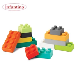 美国infantino 幼儿软胶积木-12件装
