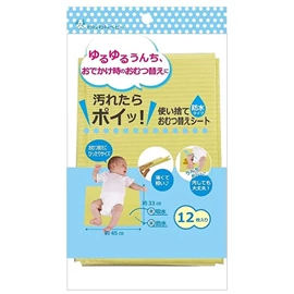 日本Wanwan Baby 婴儿即弃隔尿垫-12枚