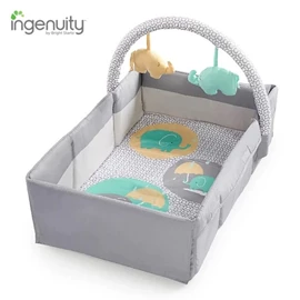 美国Ingenuity 二合一便携式旅行床/游戏垫