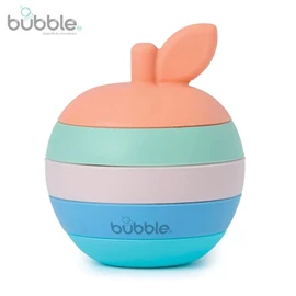 Bubble 全矽胶牙胶堆叠玩具-苹果型