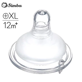 台灣小獅王 Simba 母乳記憶超柔防脹氣寬口十字奶嘴-XL碼 12m+