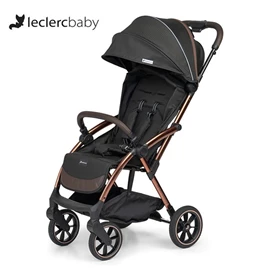 荷蘭Leclerc Influencer™ XL 自動收摺嬰兒手推車/ 黑色配銅啡車架